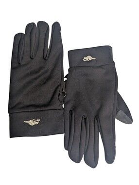 ROOTS Black Men's Touchscreen Winter Gloves